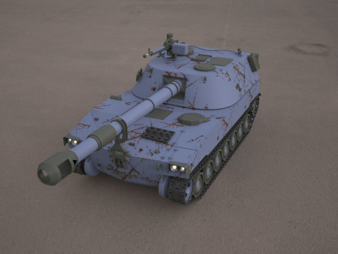 M109 howitzer 155mm tank Modello 3D