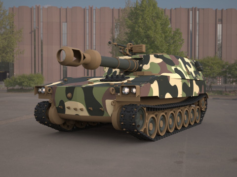 M109 howitzer tank 3D Model
