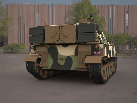 M109 howitzer tank 3D Model