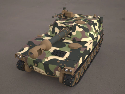 M109 howitzer tank 3D Model