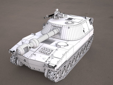 M109 howitzer tank 3D Model