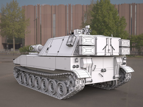 M109 howitzer tank 3D Model