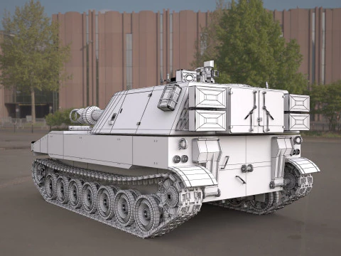 M109 howitzer tank 3D Model