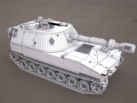 M109 howitzer tank 3D Model