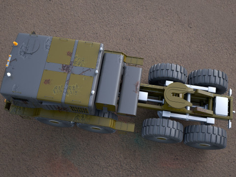 MA3-537 military tractor Model 3D