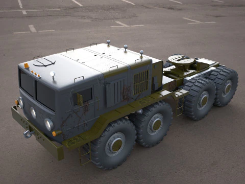 MA3-537 military tractor 3D Model