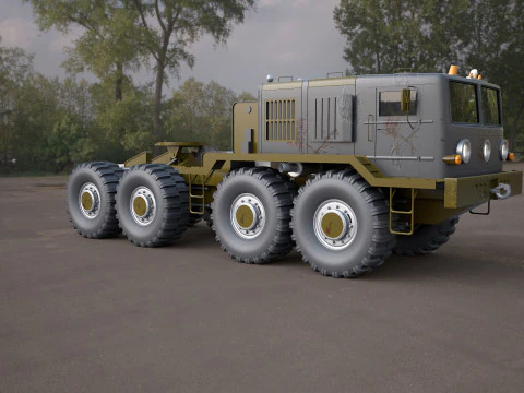 MA3-537 military tractor 3D Model