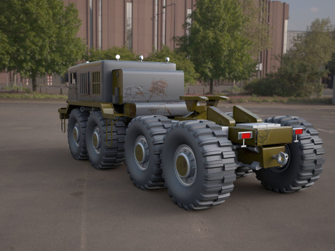 MA3-537 military tractor Model 3D