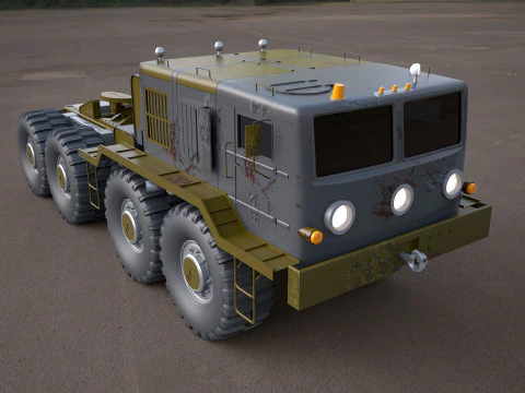 MA3-537 military tractor 3D Model