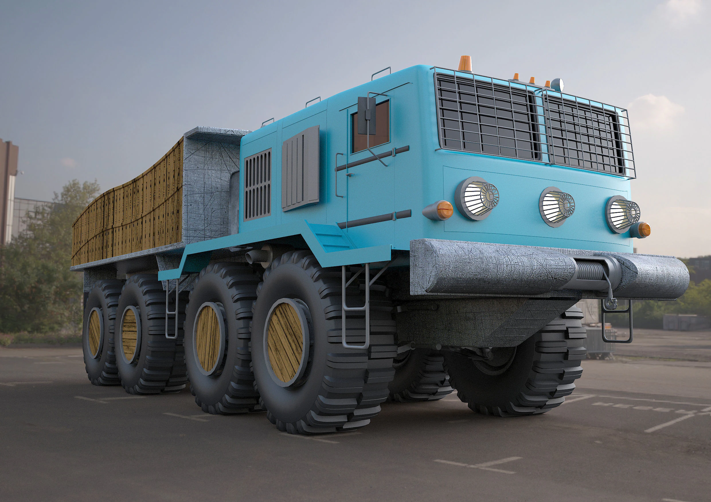 MA3-537 truck 3D Model .c4d .max .obj .3ds .fbx .stl .blend 