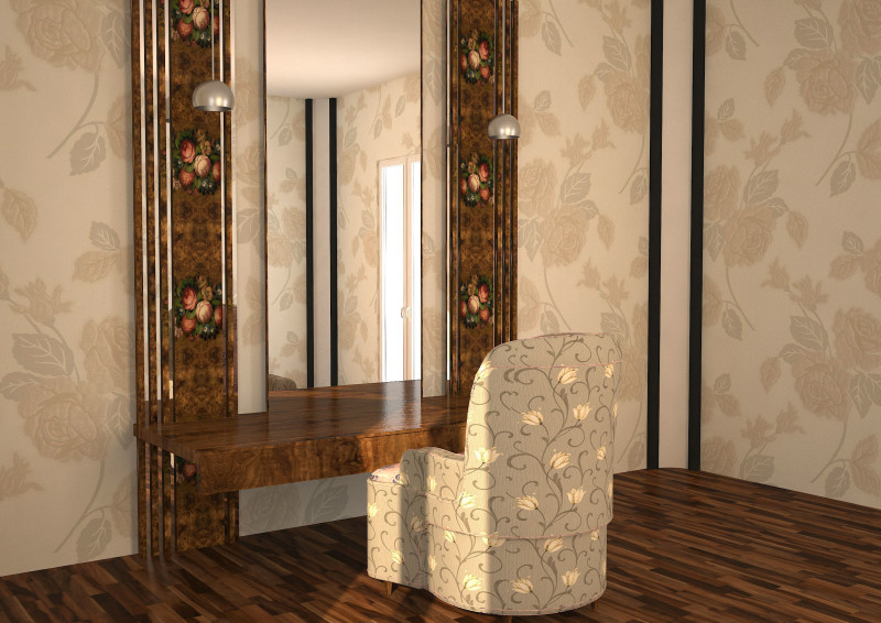 Makeup desk Modelo 3D .c4d .max .obj .3ds .fbx .stl .blend 