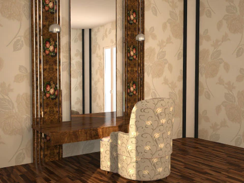 escritorio de maquillaje Modelo 3D