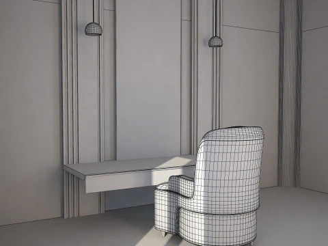 Makeup desk 3D Model