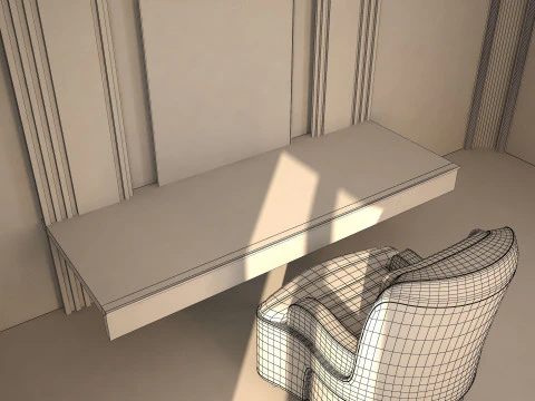 Makeup desk 3D Model