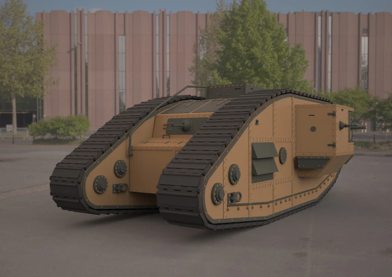 Tanque Mark V Modelo 3D .c4d .max .obj .3ds .fbx .stl .blend