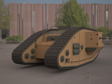 Mark V tank 3D 모델