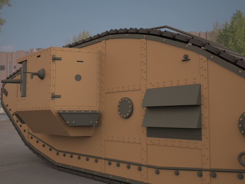 Mark V tank Modelo 3D