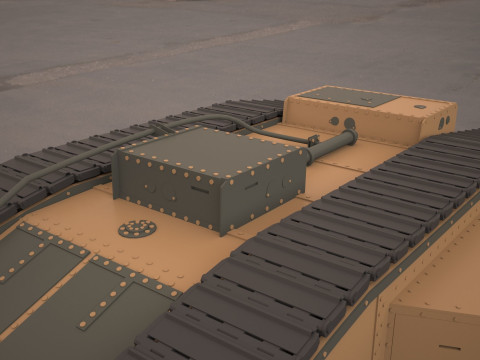 Mark V tank Modelo 3D