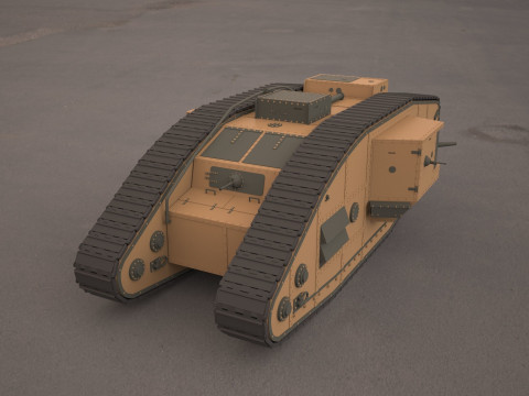 Mark V tank Modelo 3D