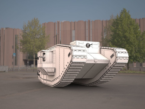 Mark V tank Modelo 3D