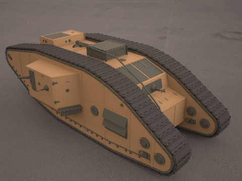 Mark V tank Modelo 3D