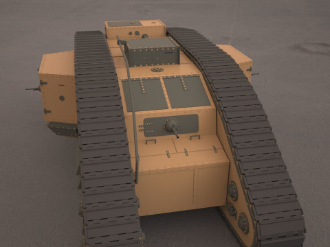 Mark V tank Modelo 3D