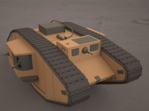 Mark V tank Modelo 3D