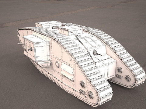 Mark V tank Modelo 3D
