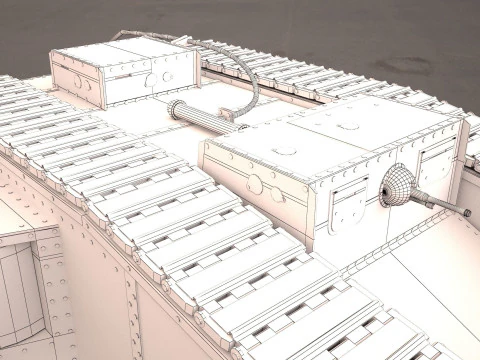 Tanque Mark V Modelo 3D