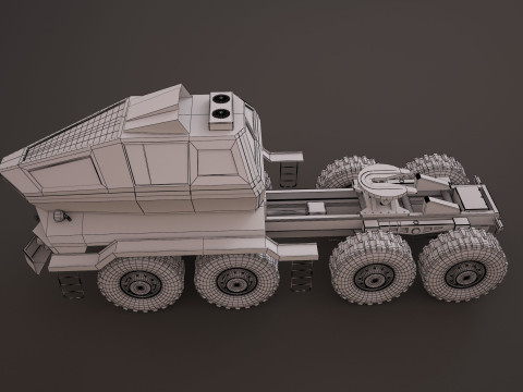 MAZ3 CONCEPT all-terrain vehicle tractor unit 3D Model