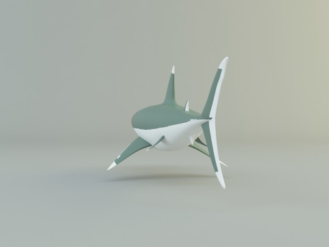 Megalodon shark model 3D-Modell