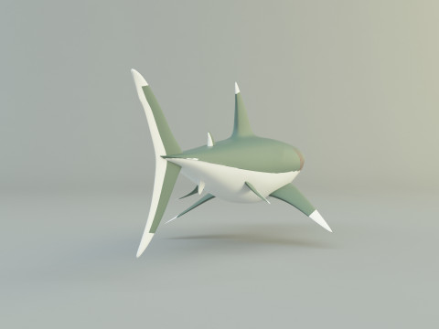 Megalodon shark model 3D-Modell
