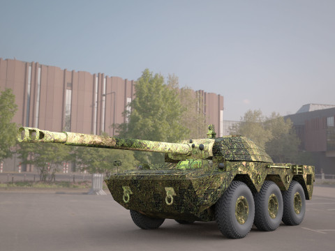 Military panzer Model 3D