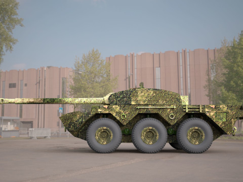 Military panzer Model 3D