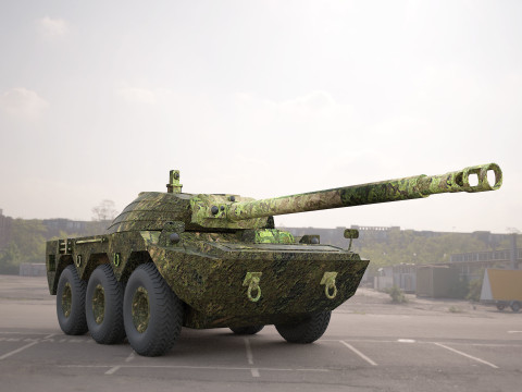 Military panzer Model 3D
