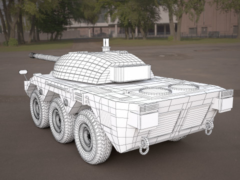 Military panzer Model 3D