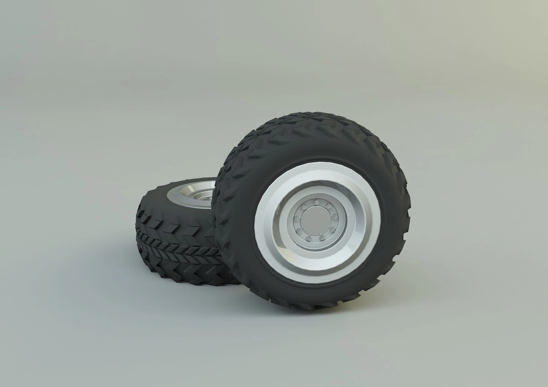 Military vehicle tire 3D Model .c4d .max .obj .3ds .fbx .stl .blend 