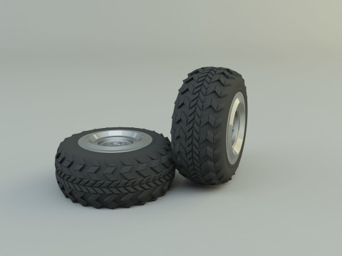 Military vehicle tire 3D-Modell