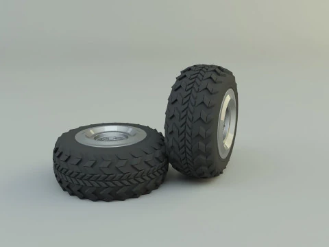 Military vehicle tire 3D Model
