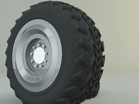 Military vehicle tire 3D-Modell
