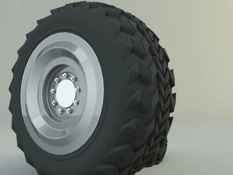 Military vehicle tire 3D Model