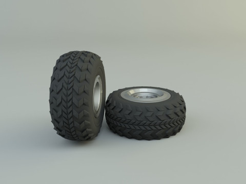 Military vehicle tire 3D-Modell
