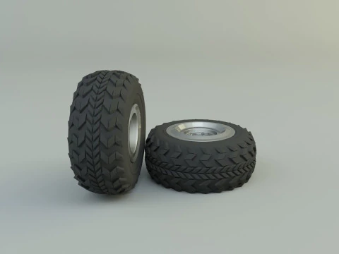 Military vehicle tire 3D Model