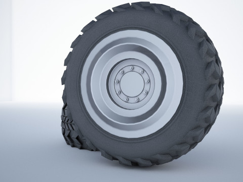 Military vehicle tire 3D-Modell
