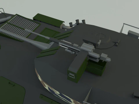 Military vehicle with LAV-25 tires 3D Model