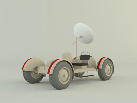 Moon vehicle model 3D Model