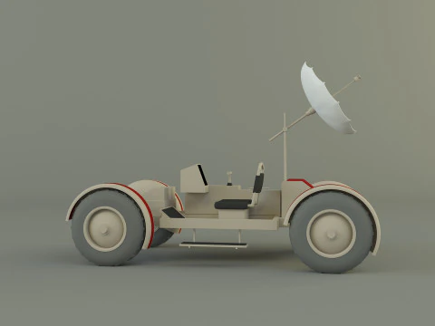 Moon vehicle model 3D Model