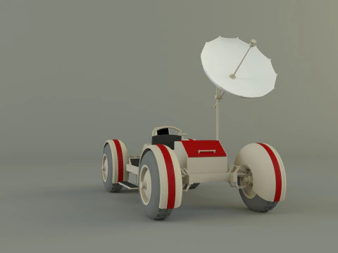 Moon vehicle model 3D Model