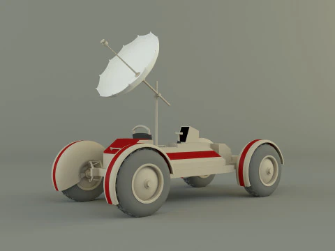 Moon vehicle model 3D Model