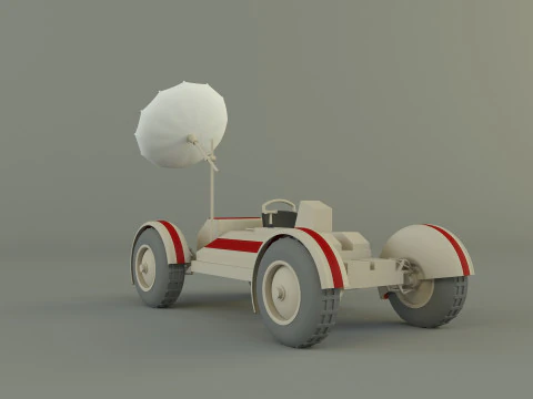 Moon vehicle model 3D Model